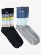 Quiksilver 2 Pack Jacquard - Chaussettes pour Homme 