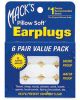 bouchons d'oreilles PILLOW SOFT SILICONE EAR PLUGS MACK'S AV006