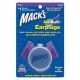 bouchond d'oreilles AQUA BLOCK EAR PLUGS 1 PAIR MACK'S AV003 purple