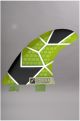 dérives MADNESS 2 FINS TRAILERS COMPATIBLE FCS HONEYCOMB FX2 AMFD3005 lime