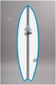 planche de surf TORQ XLite Channel Island 0506 PODMOD Fish TEC EPOXY ABC0506007 5'6 blue